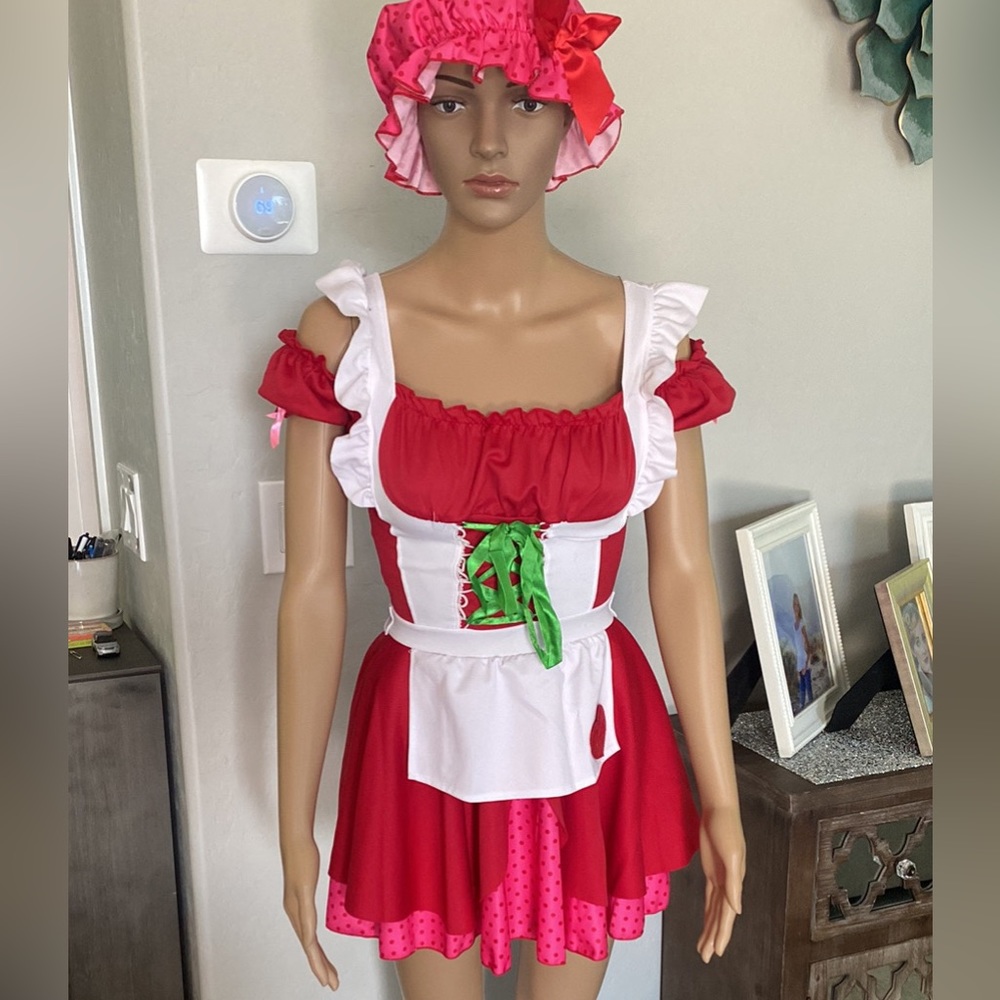 Strawberry girl teen costume S/m
